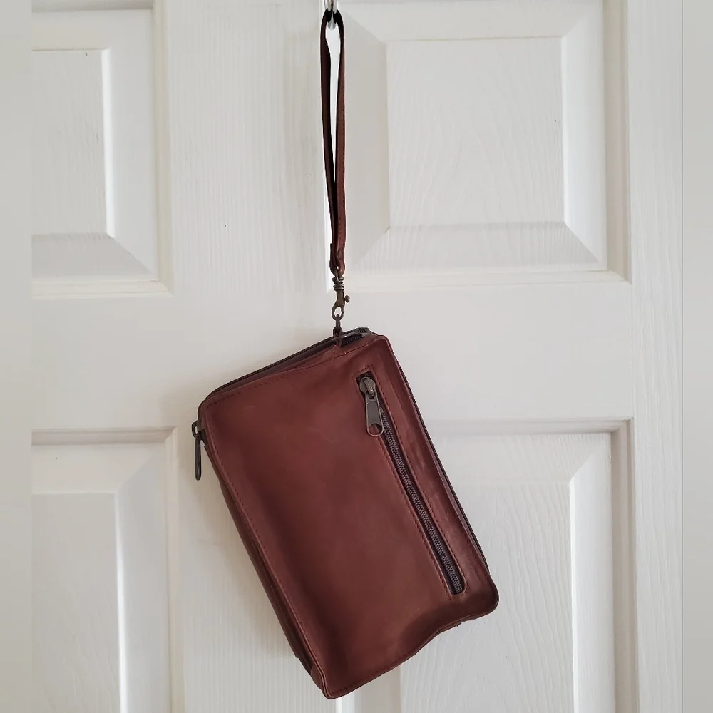 Universal Studios Embrordered Leather Wristlet